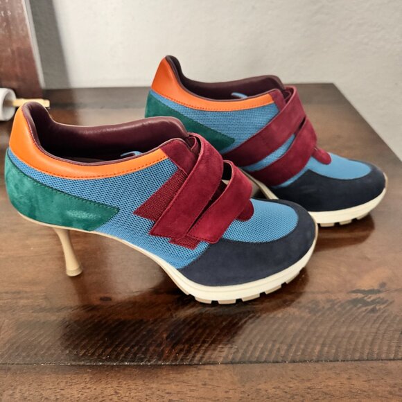 The Blake Heel SNEEX Size 9 Blue/Burgundy Comfortable Heels - Picture 5 of 9